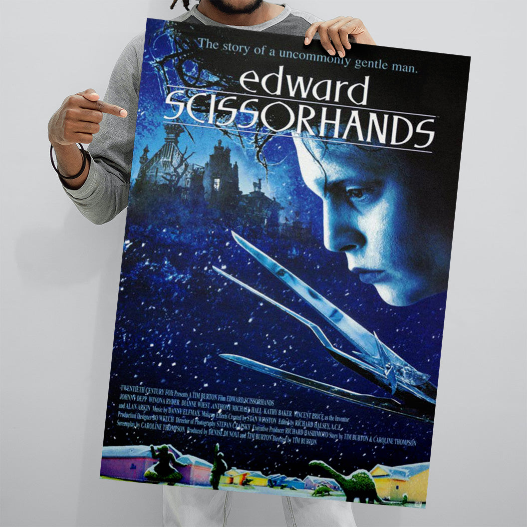 Edward Scissorhands Movie Poster 61x91.5cm: Indivifually Rolled & Labeled
