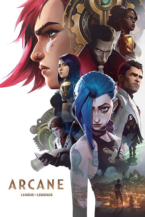 Arcane League Of Legends Anime Poster Size 61x91.5cm: Individually Rolled & Labeled