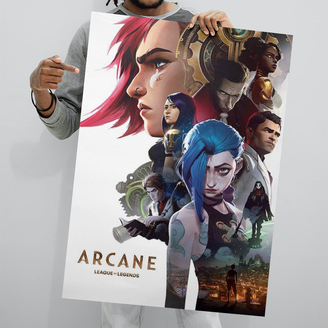 Arcane League Of Legends Anime Poster Size 61x91.5cm: Individually Rolled & Labeled
