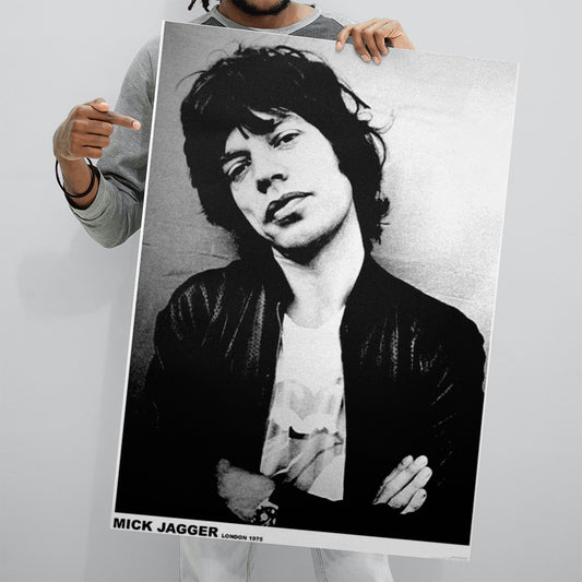 MICK JAGGER LONDON 1975 (Rolling Stones) (A1 59.5x84cm) Poster