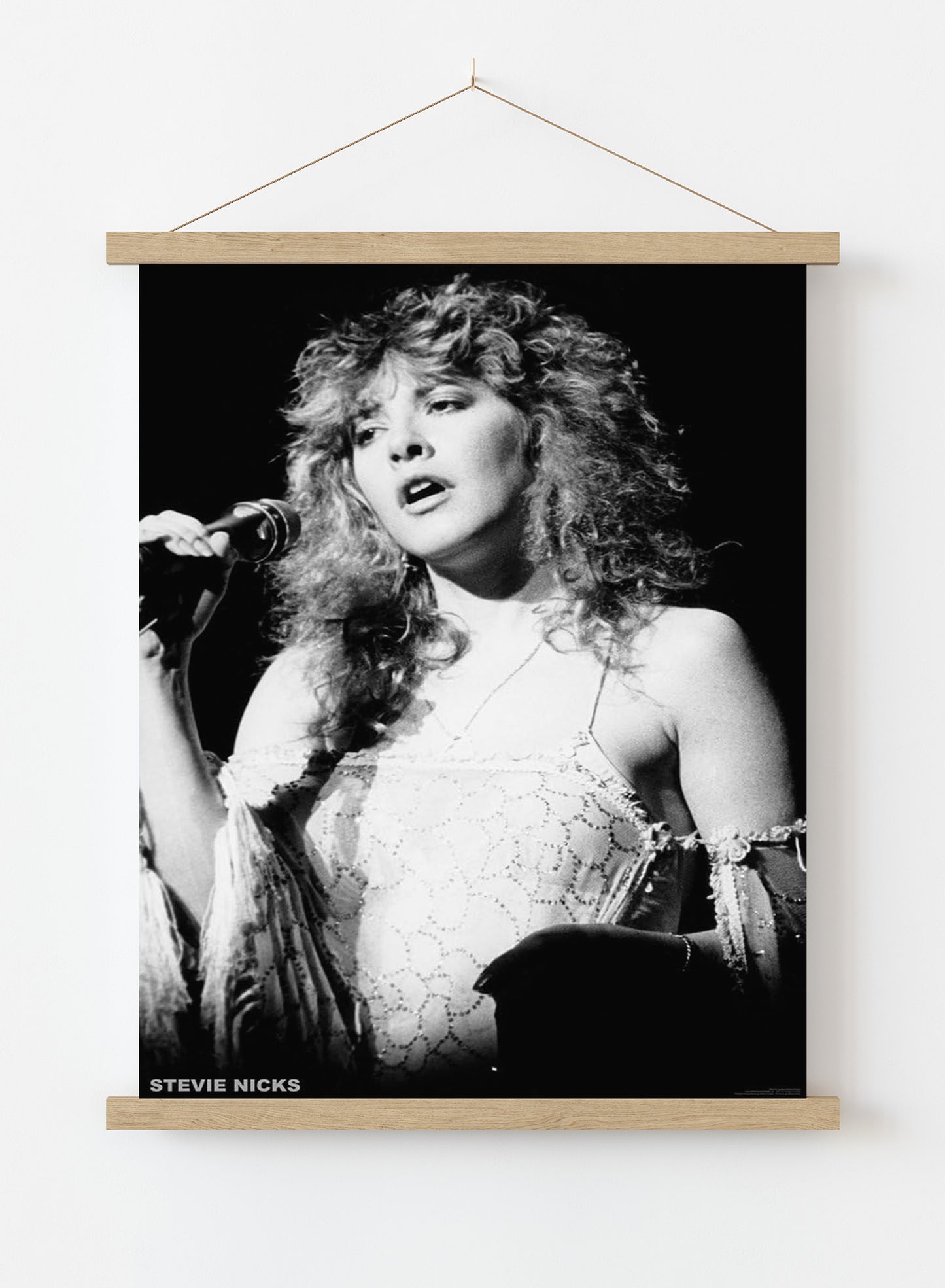 Fleetwood Mac, Stevie Nicks Black and White (A1 59.5x84cm) Poster