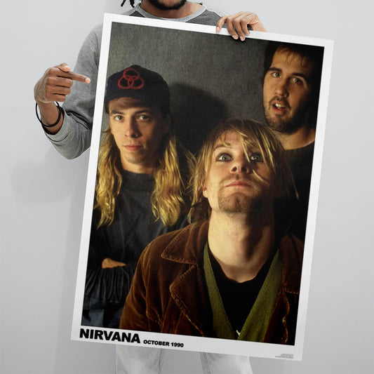 Nirvana Oct 1990 (Kurt Cobain) (A1 59.5x84cm) Poster
