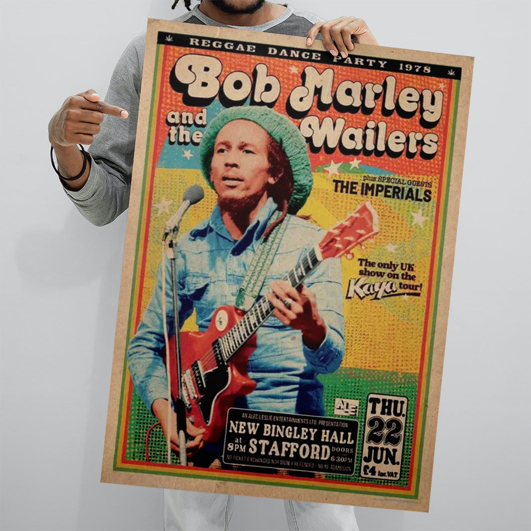 Bob Marley Gig Poster (A1 59.5x84cm) Poster