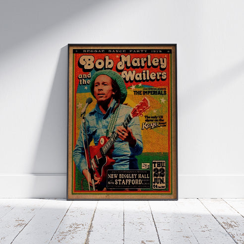 Bob Marley Gig Poster (A1 59.5x84cm) Poster