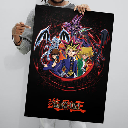 YU-G-Oh! Kay Characters Red Poster Artwork 91.5x61cm