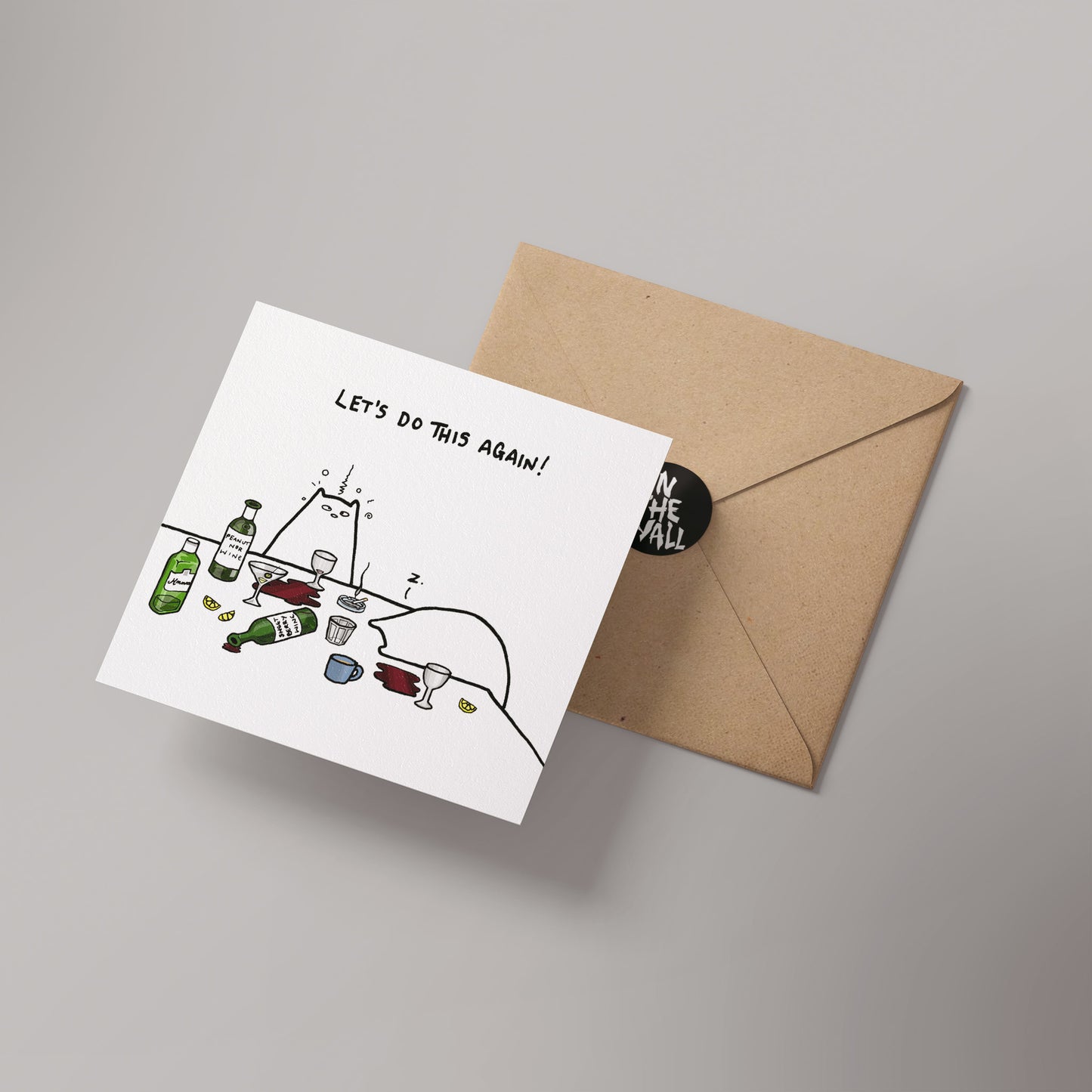 Let's do this again, Barnstable and Friends Greetings card 14x14cm