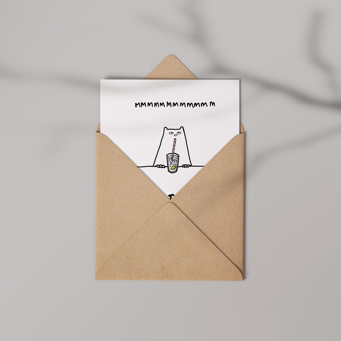 MMM Gin, Barnstable and Friends Greetings card 14x14cm