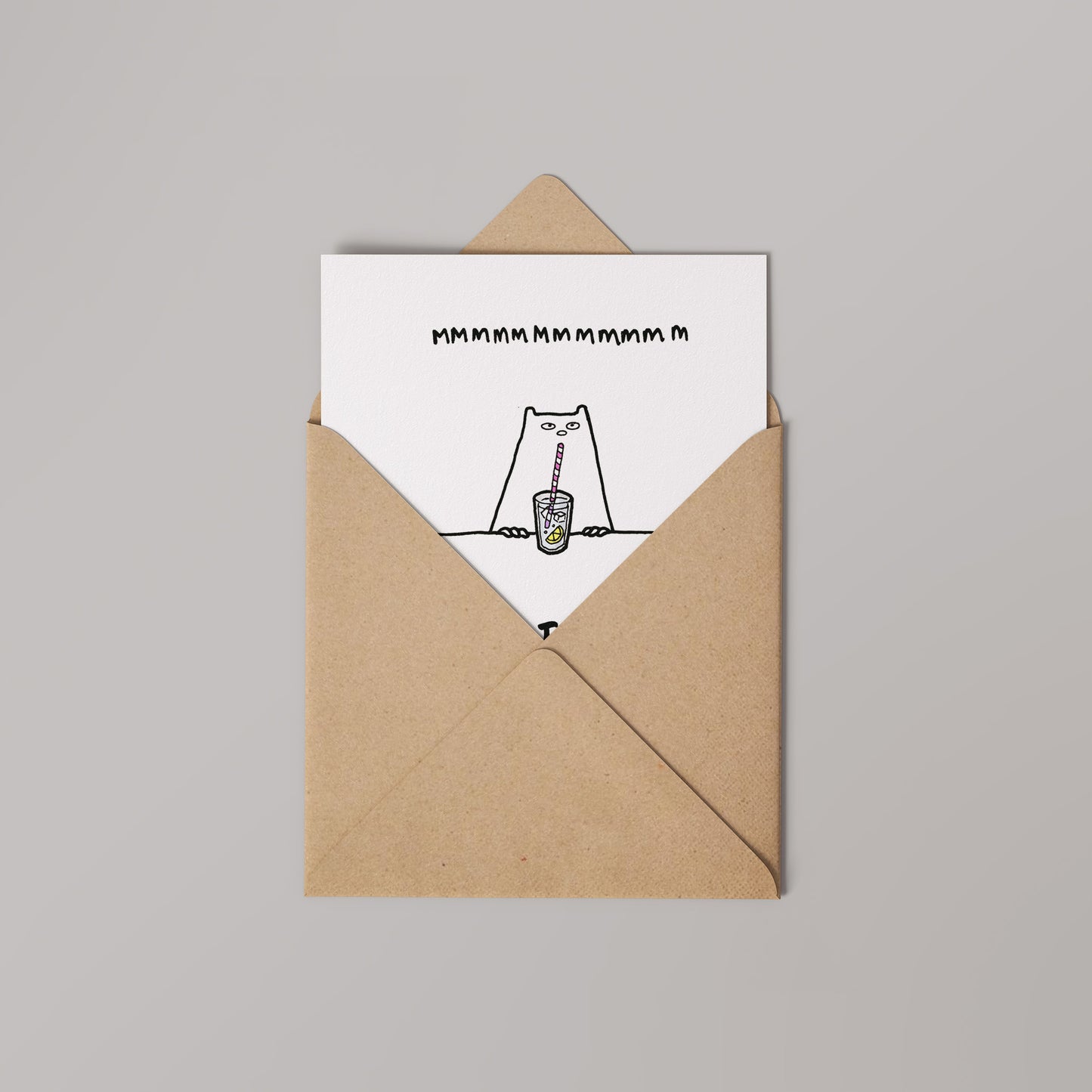 MMM Gin, Barnstable and Friends Greetings card 14x14cm