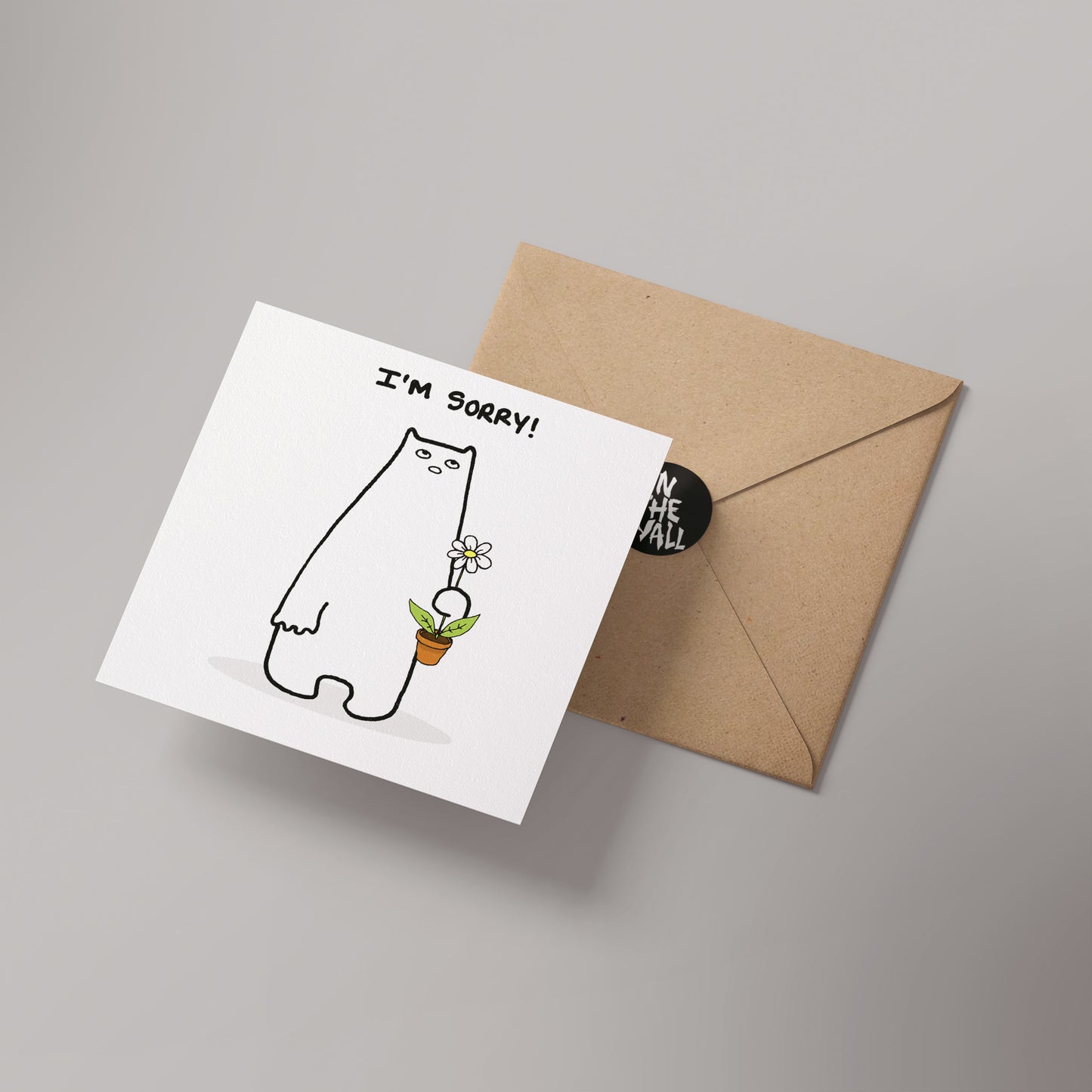 Im Sorry Barnstable and Friends Greetings card 14x14cm