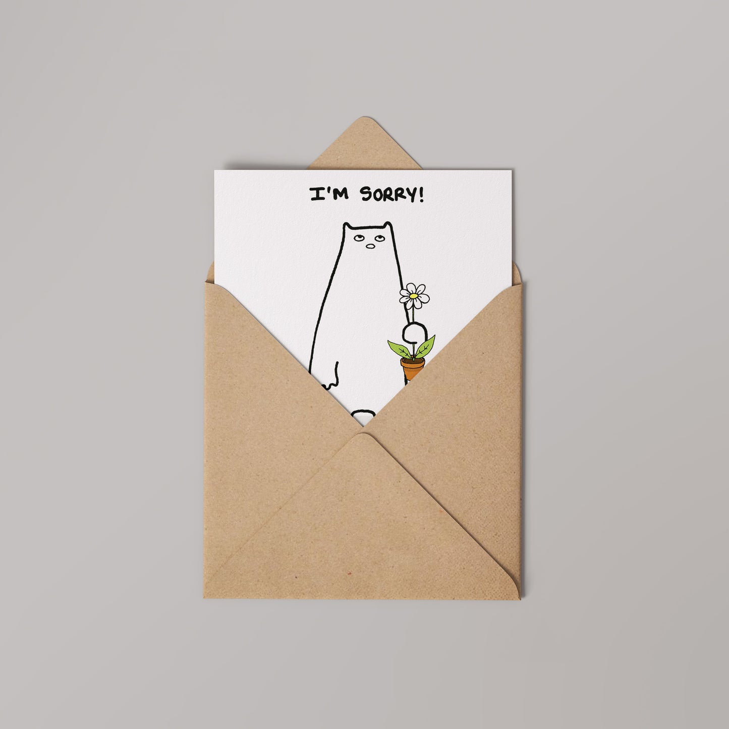 Im Sorry Barnstable and Friends Greetings card 14x14cm