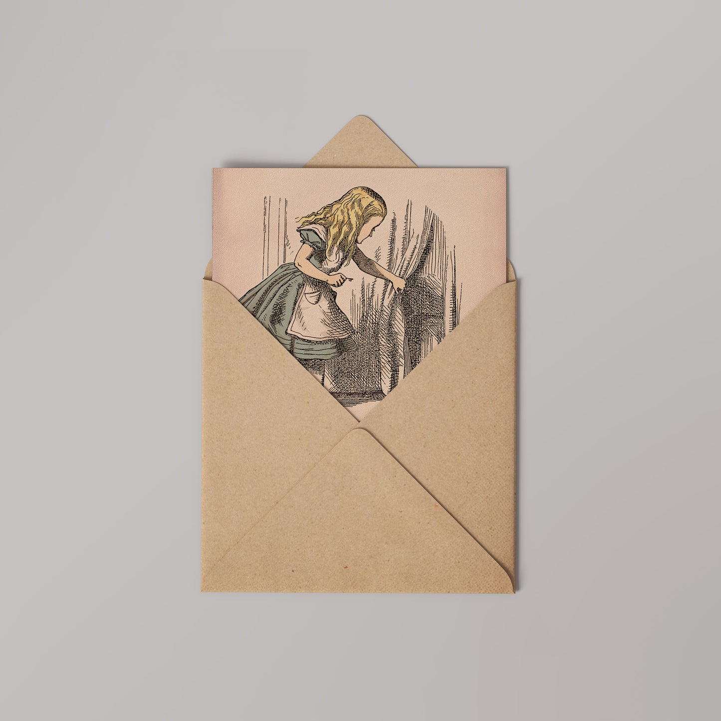 Alice in Wonderland Very good Advice Greetings Card 14x14cm