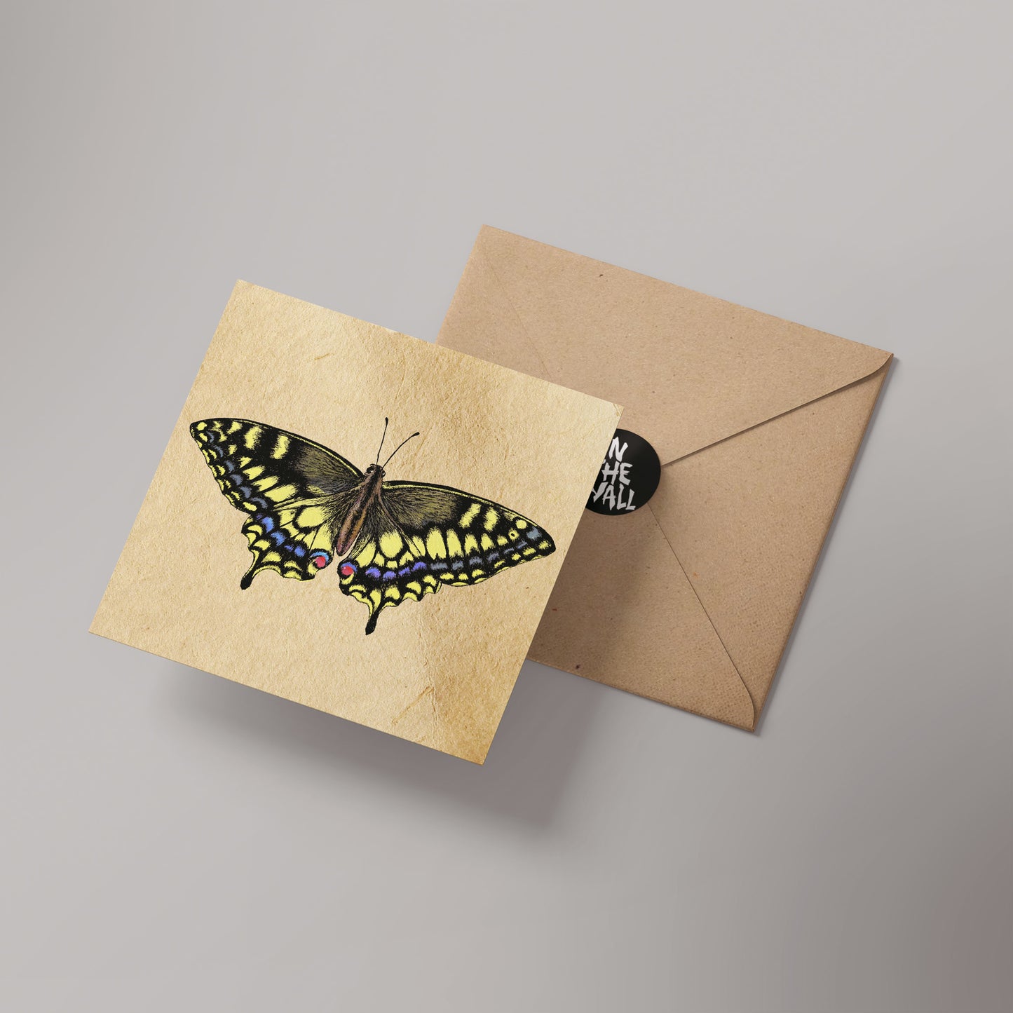 Swallowtail Greetings Card 14x14cm (blank inside)