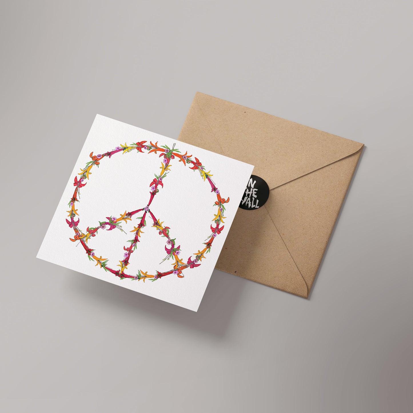 CND Flower Power Greetings Card 14x14cm (blank inside)