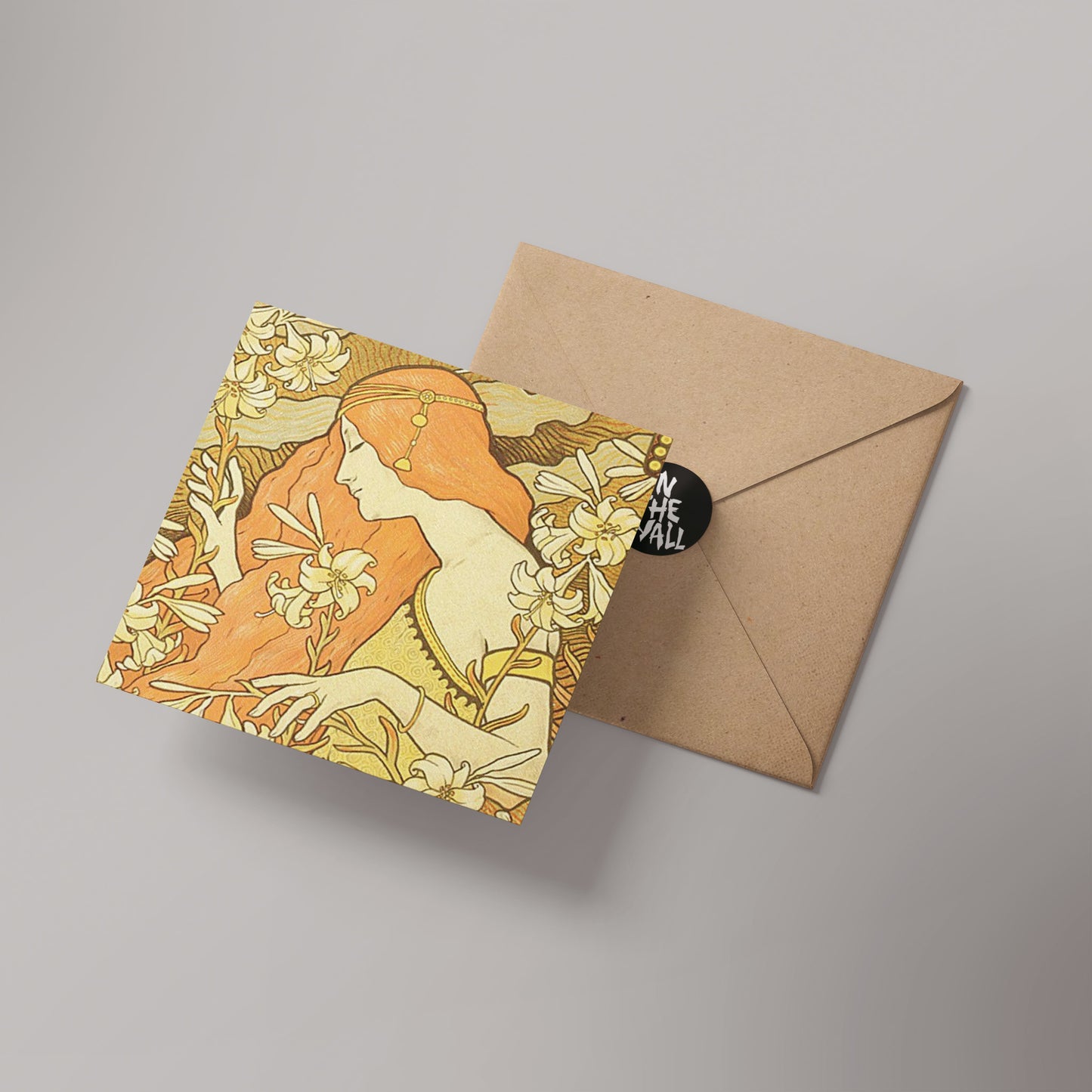 Lermitage 14x14cm Greetings Card "Blank Inside"