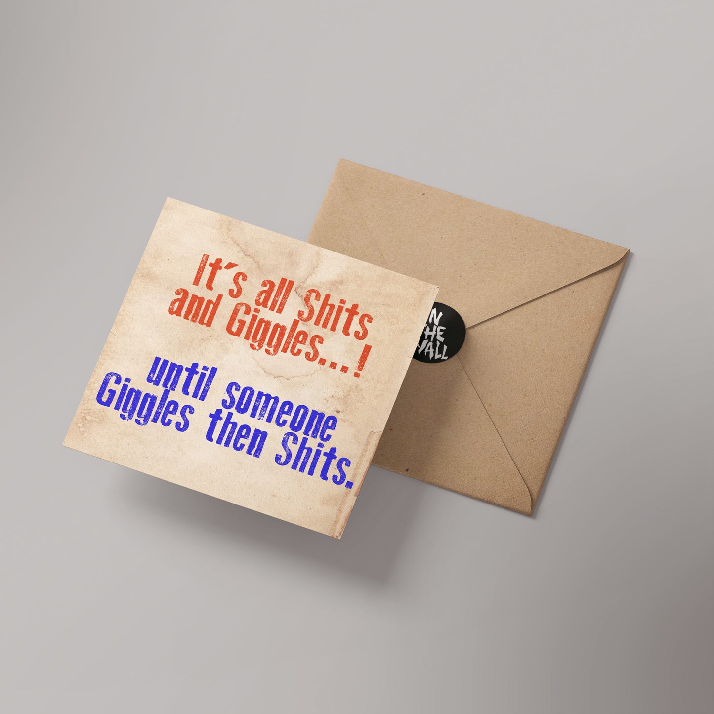 Giggles Greetings Card 14x14cm