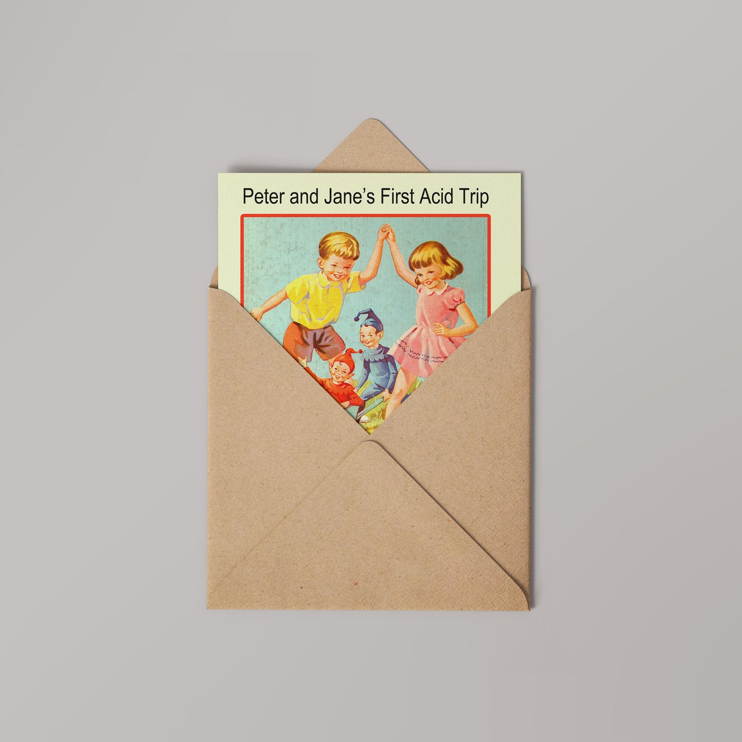 Peter and Jane Greetings Card 14x14cm