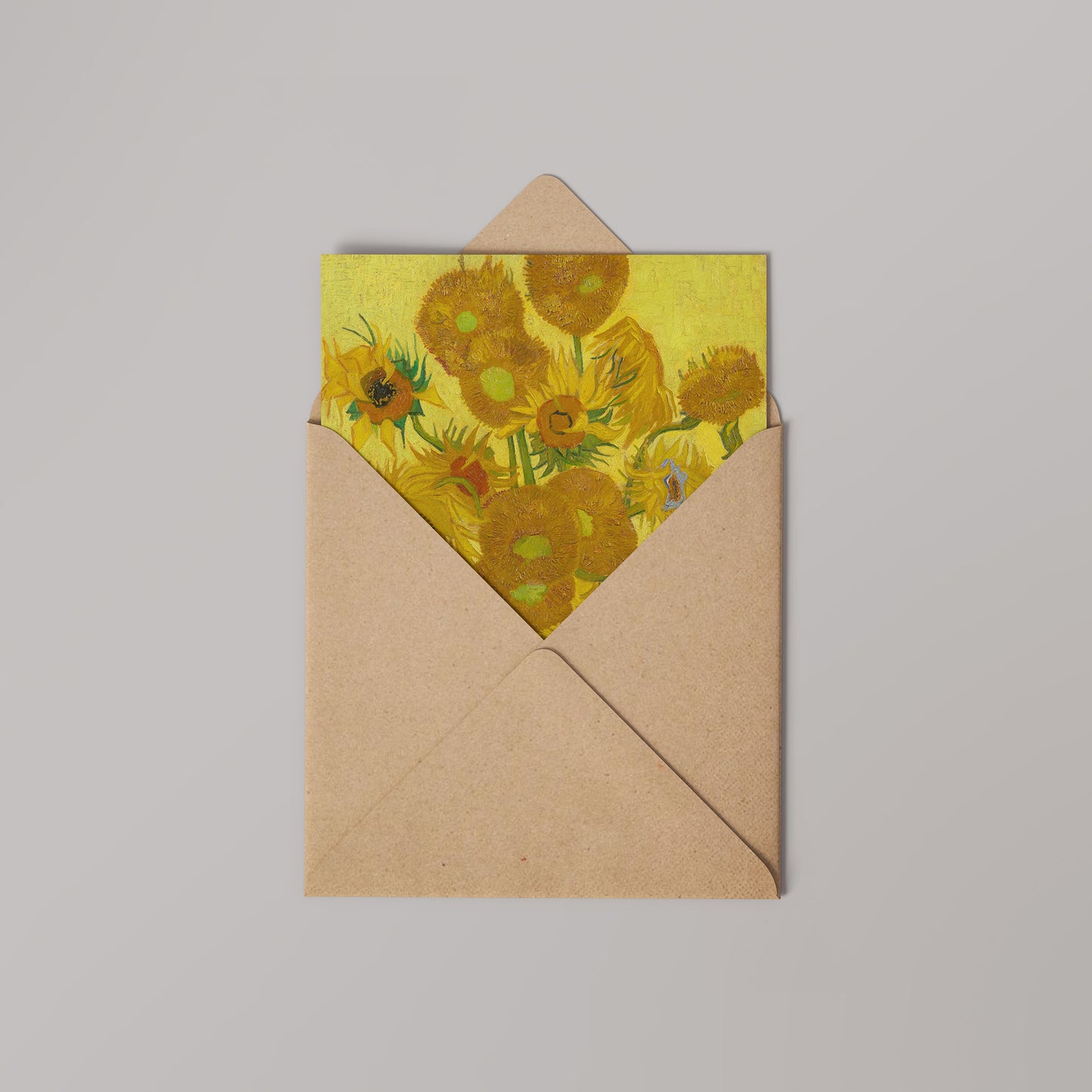Vincent Van Gogh - Sunflowers Greetings Card 14x14cm