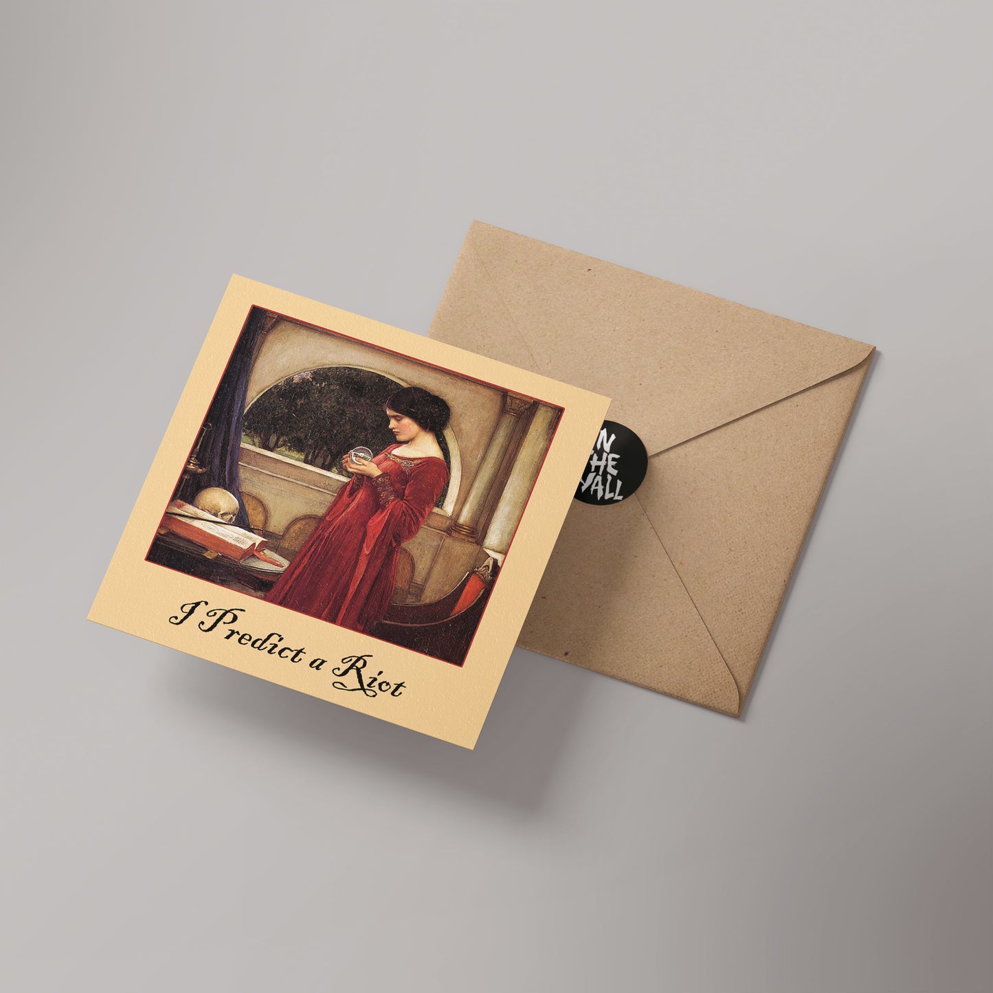 I predict a riot Greetings Card 14x14cm