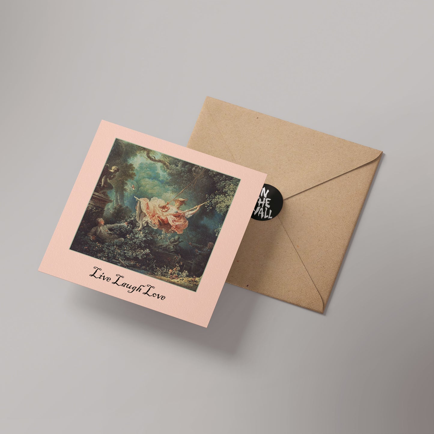 live laugh love Greetings Card 14x14cm