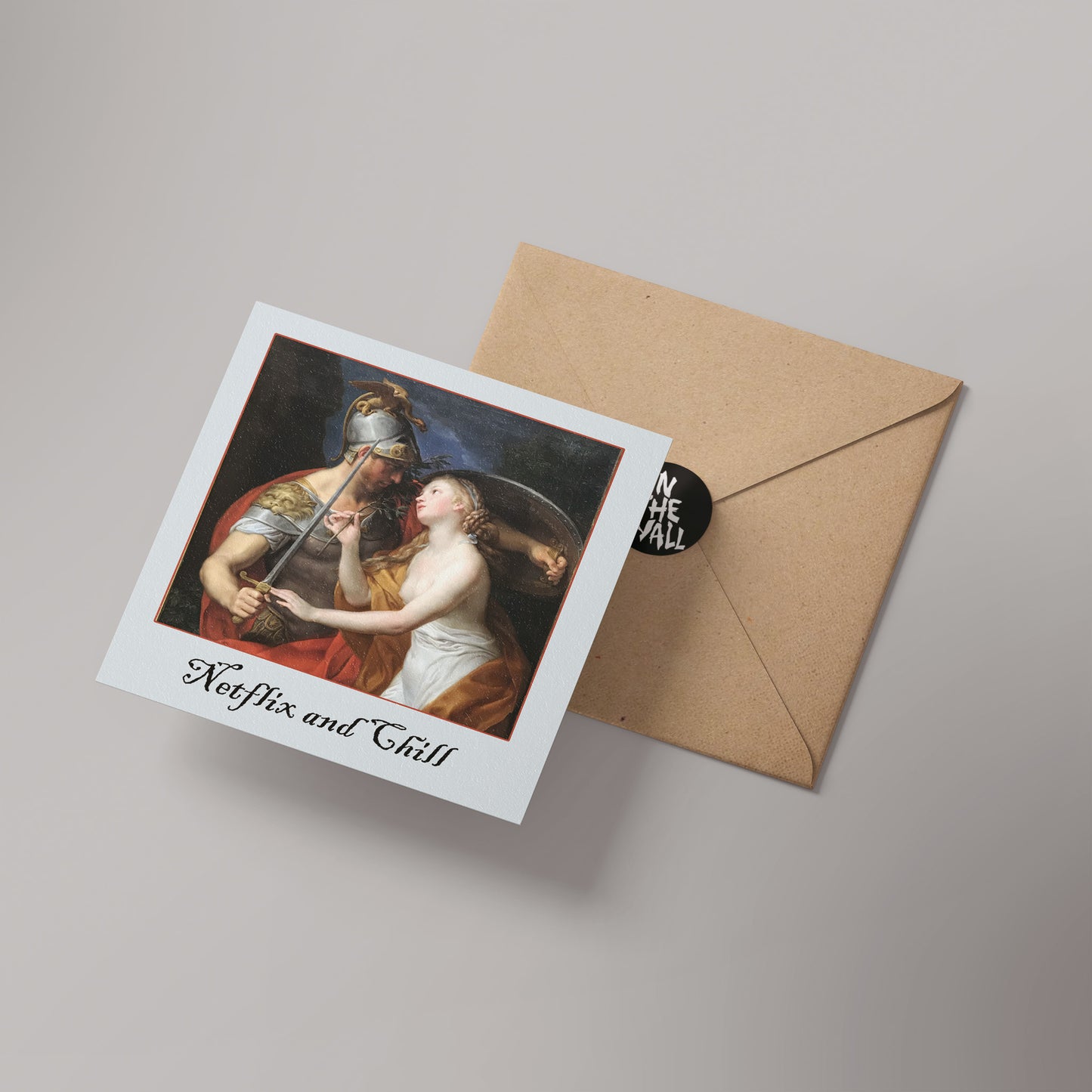 netflix and chill Greetings Card 14x14cm