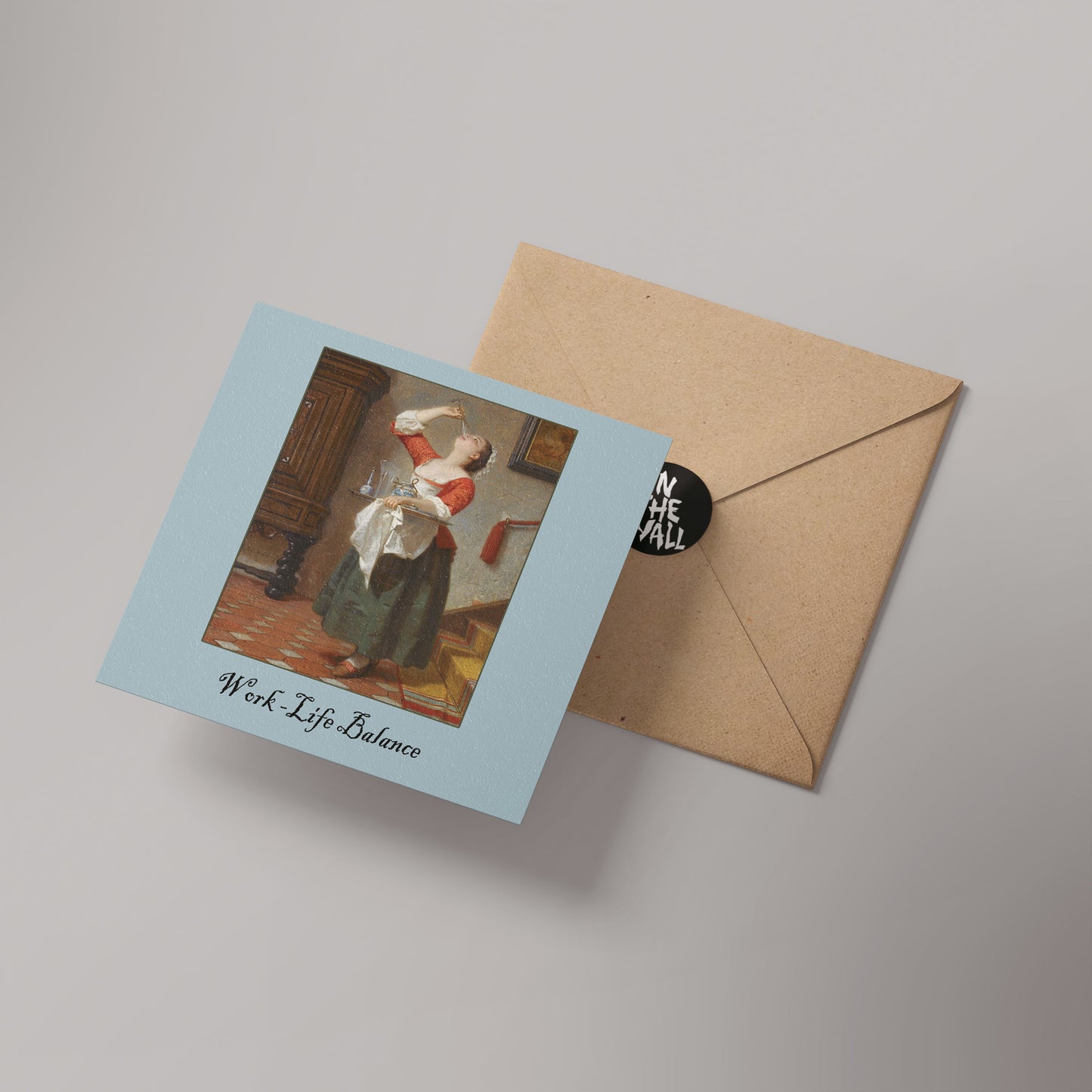 Work life Greetings Card 14x14cm