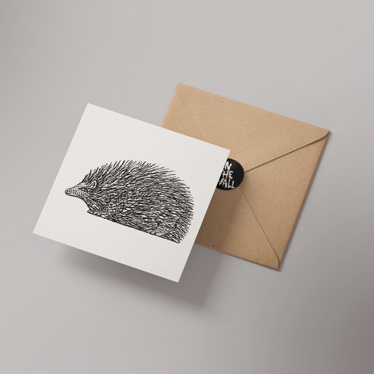 Illustrated Hedgehog Greetings Card