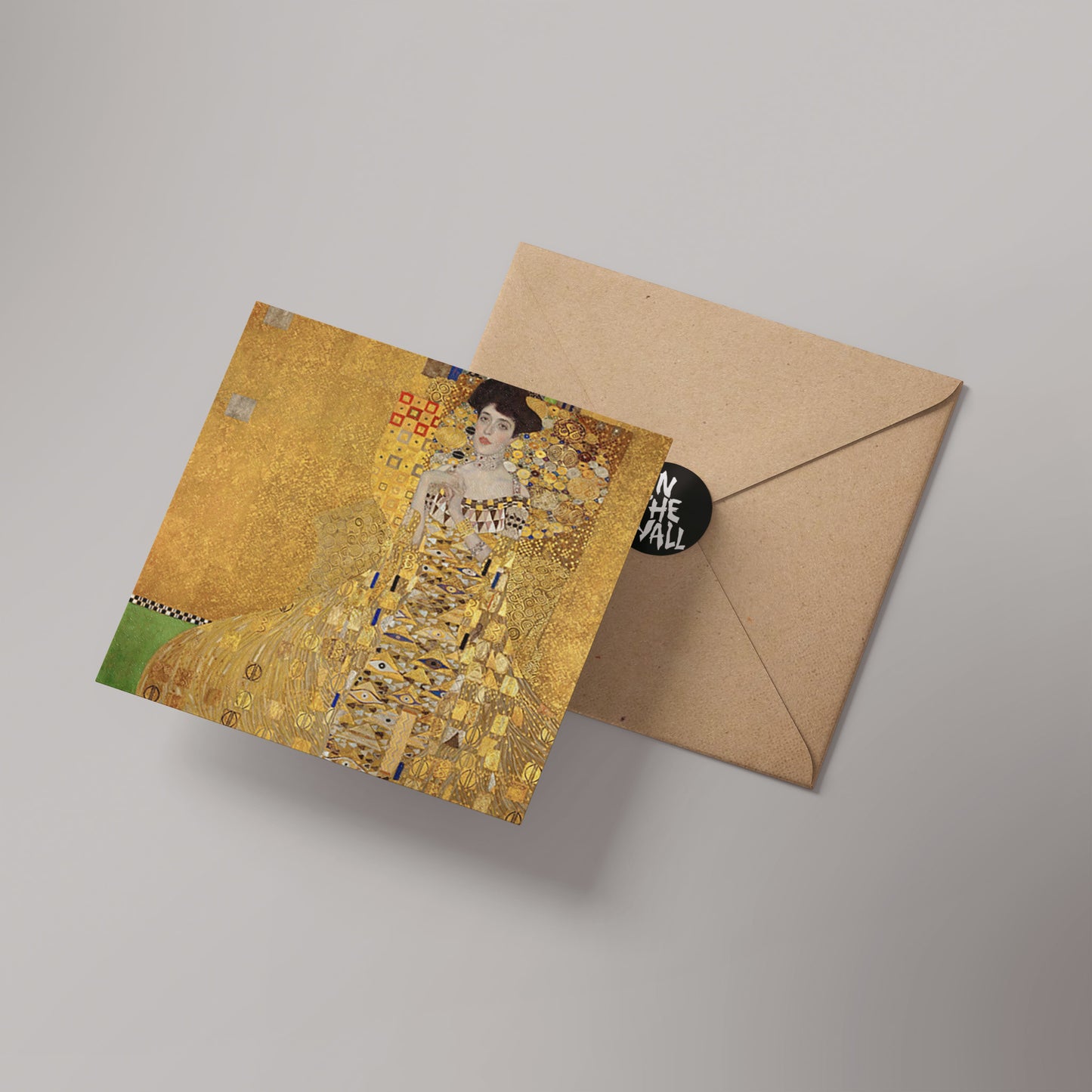 Portrait of Adele Bloch Bauer by Gustav Klimt 14x14cm Greetings Card