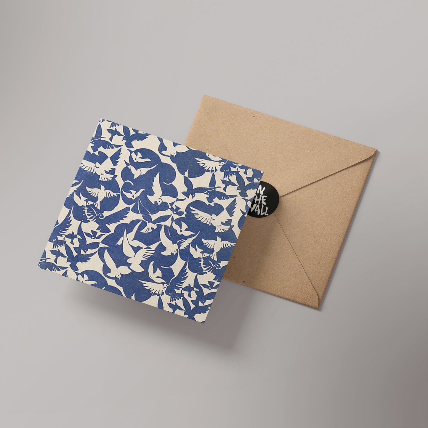 Birds Collarge 14x14cm Greetings Card