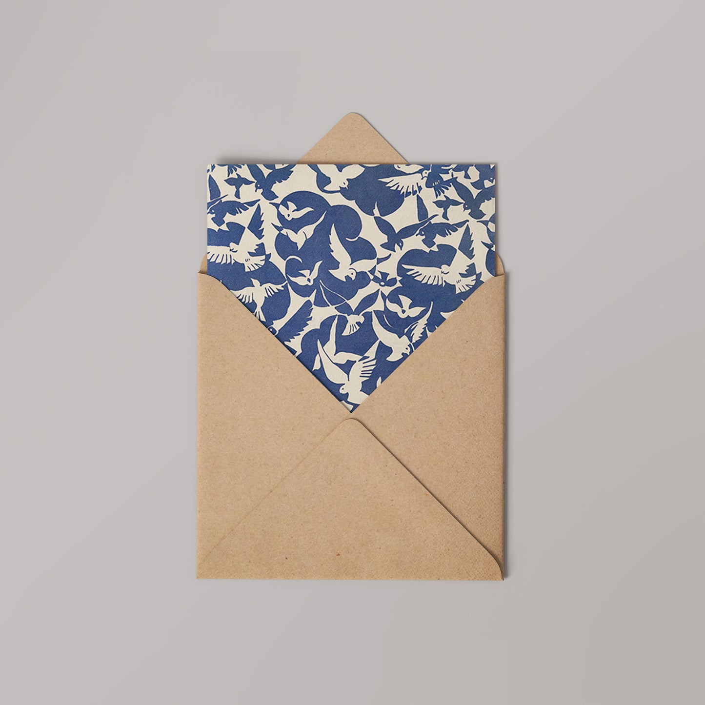 Birds Collarge 14x14cm Greetings Card