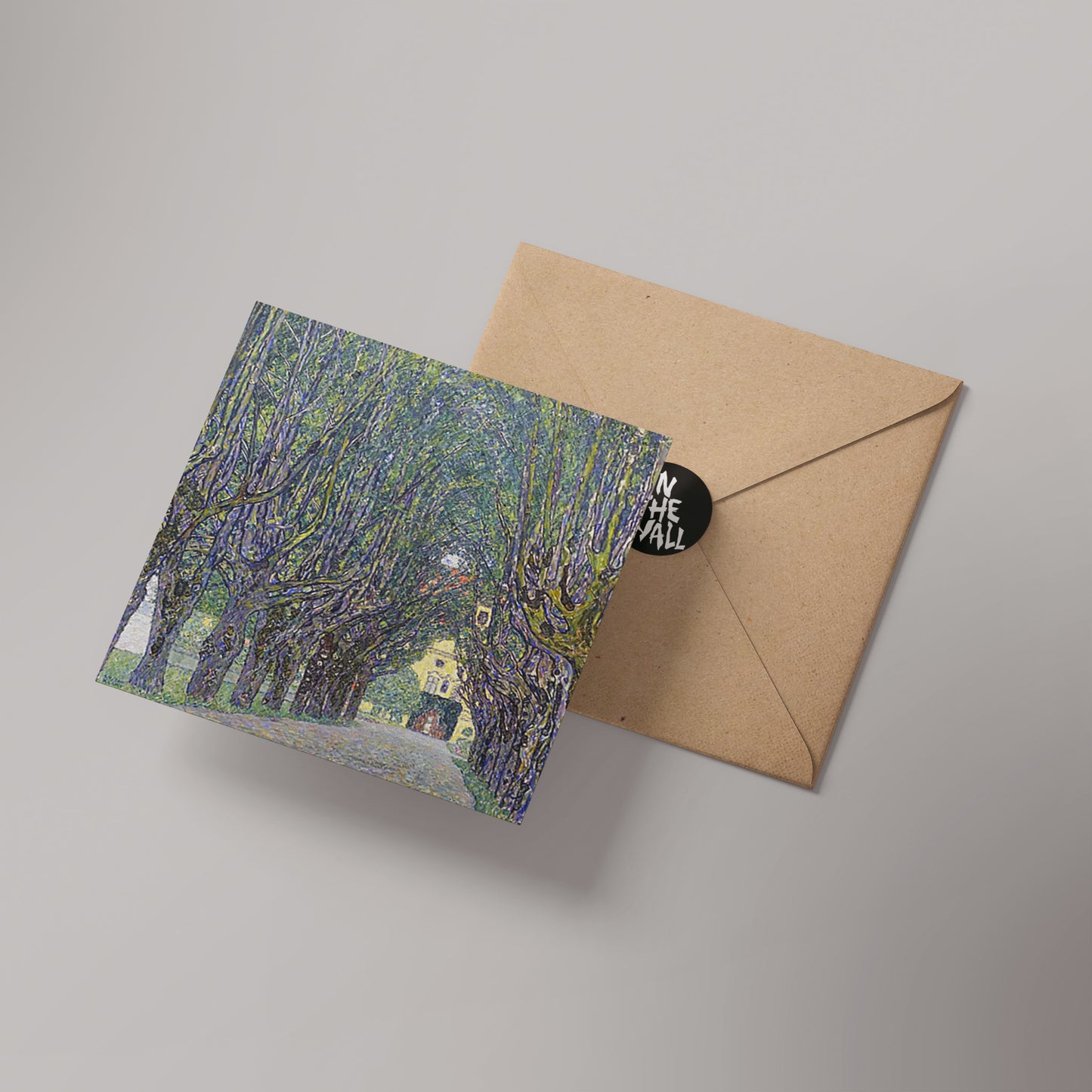 Gustav Klimt: Avenue in the Park of Schloss Kammer 14x14cm Greetings Card