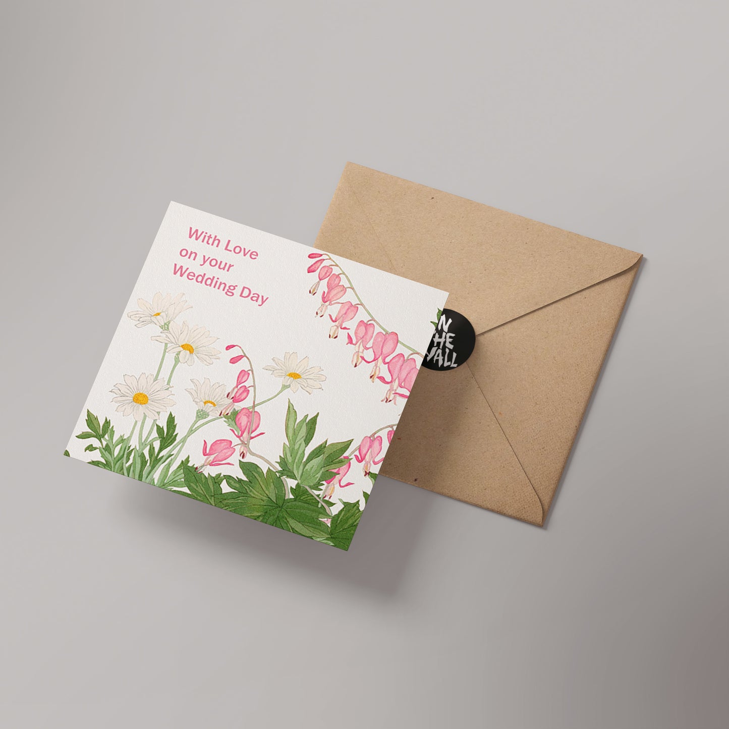 Wedding Flowers 14cmx14cm Greetings Card