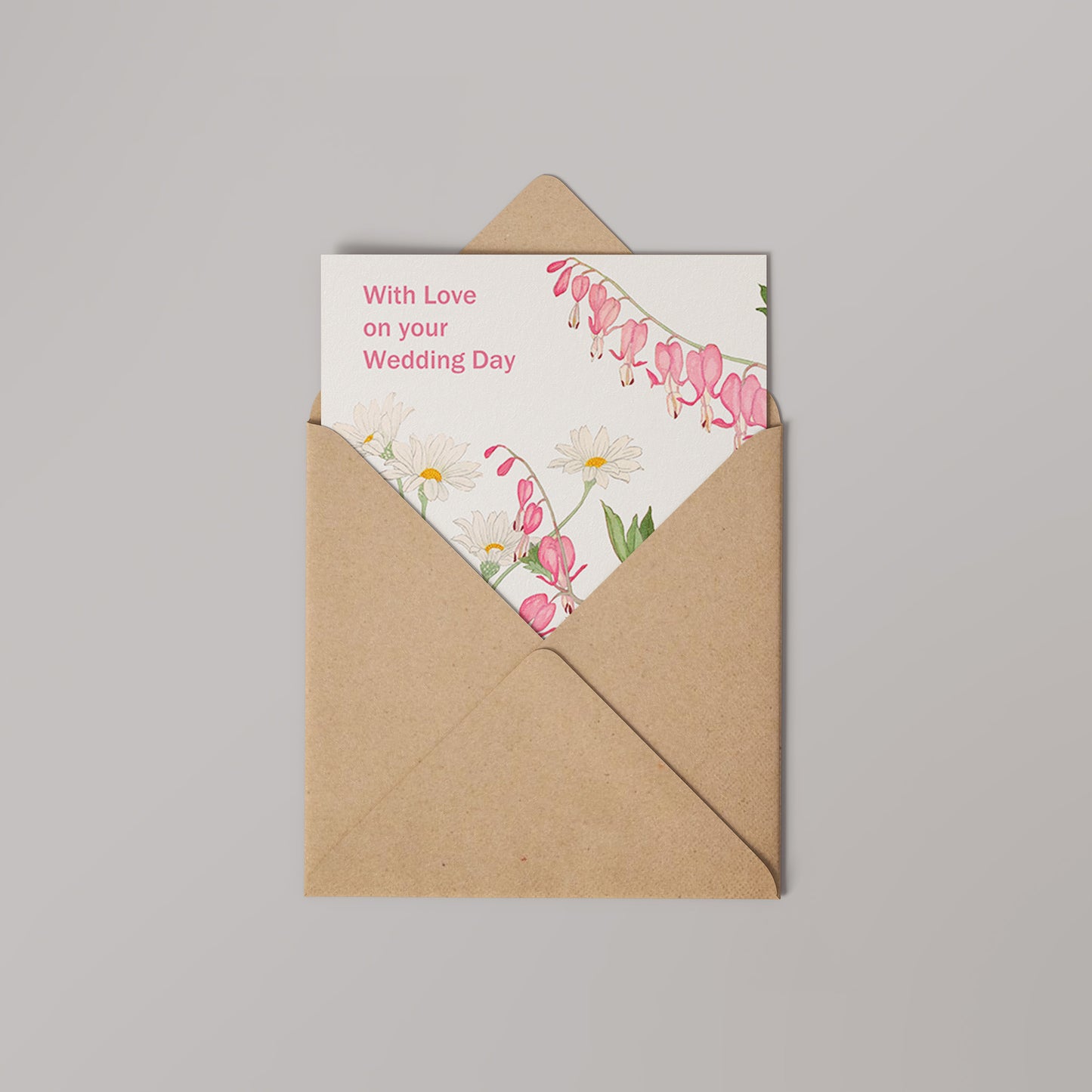 Wedding Flowers 14cmx14cm Greetings Card