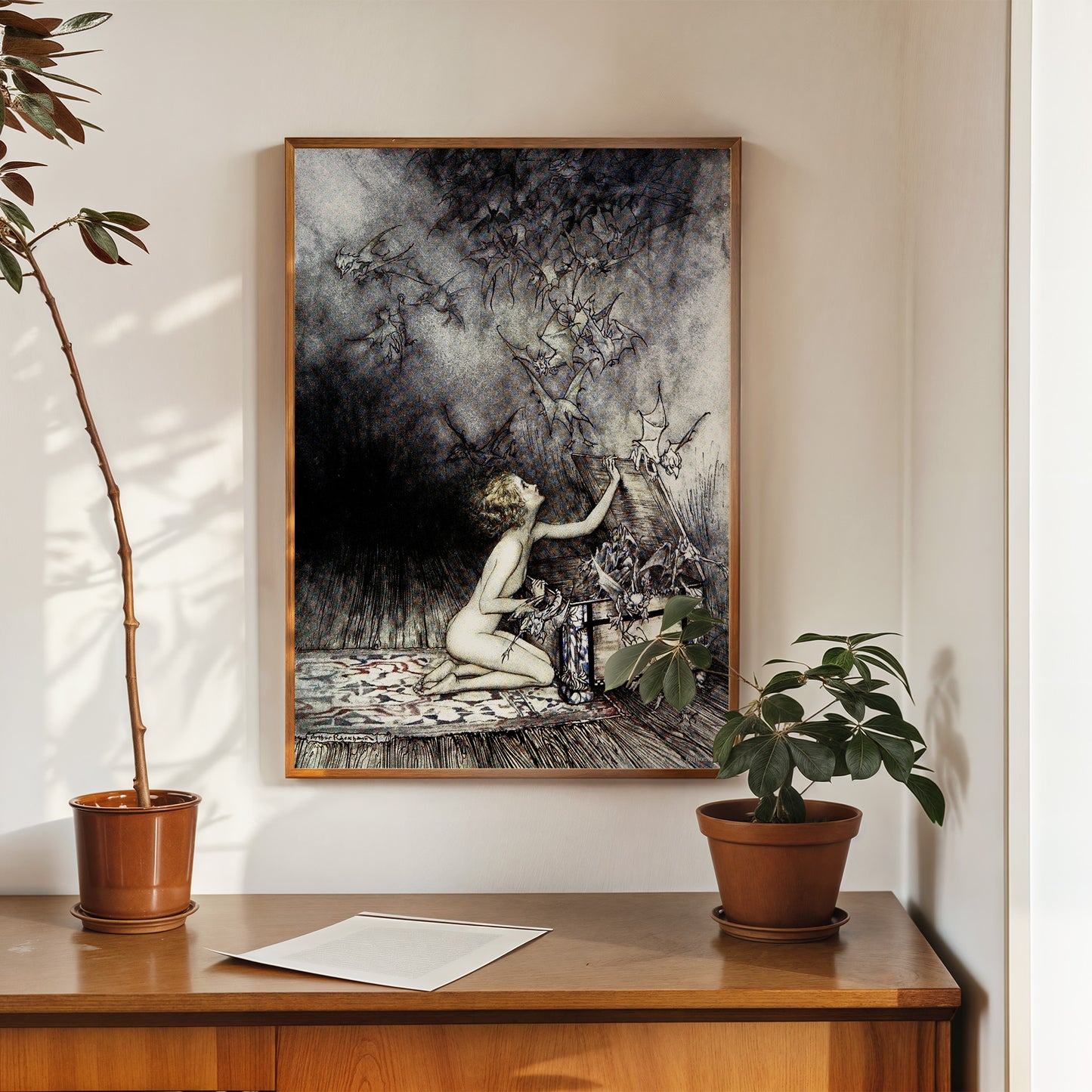 Pandora's Box by Arthur Rackham 50x70cm Art Print