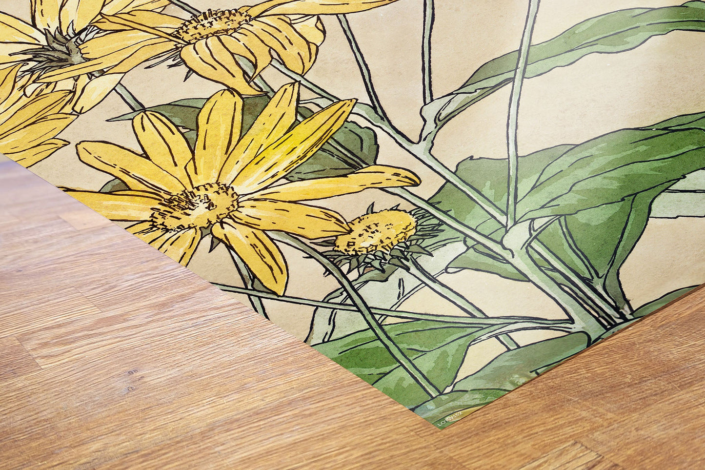 Sunflowers (1915) by Hannah Borger Overbeck Botanical 50x70cm Art Print