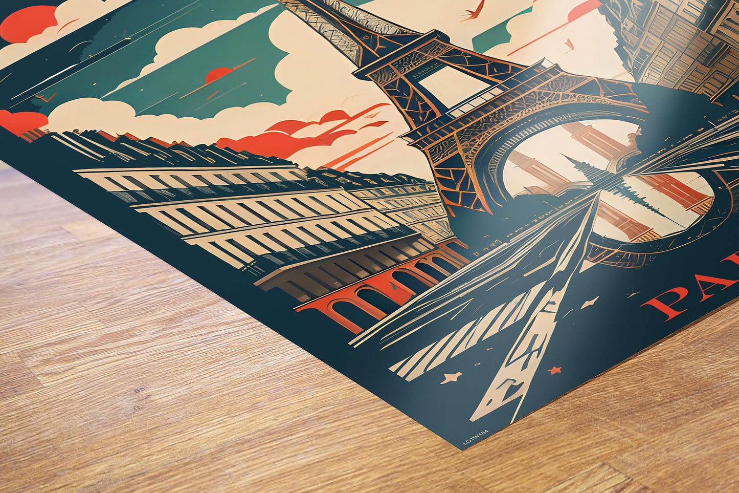 Paris Travel Pop art Poster Print 50x70cm