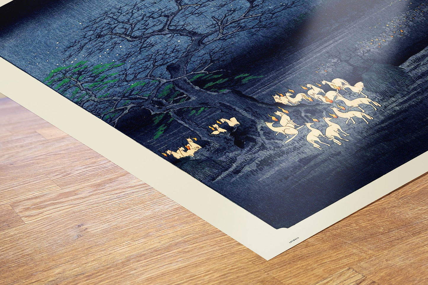 Foxfire On New Years Eve Hiroshige Vintage Art Wall Art Print 70x50cm