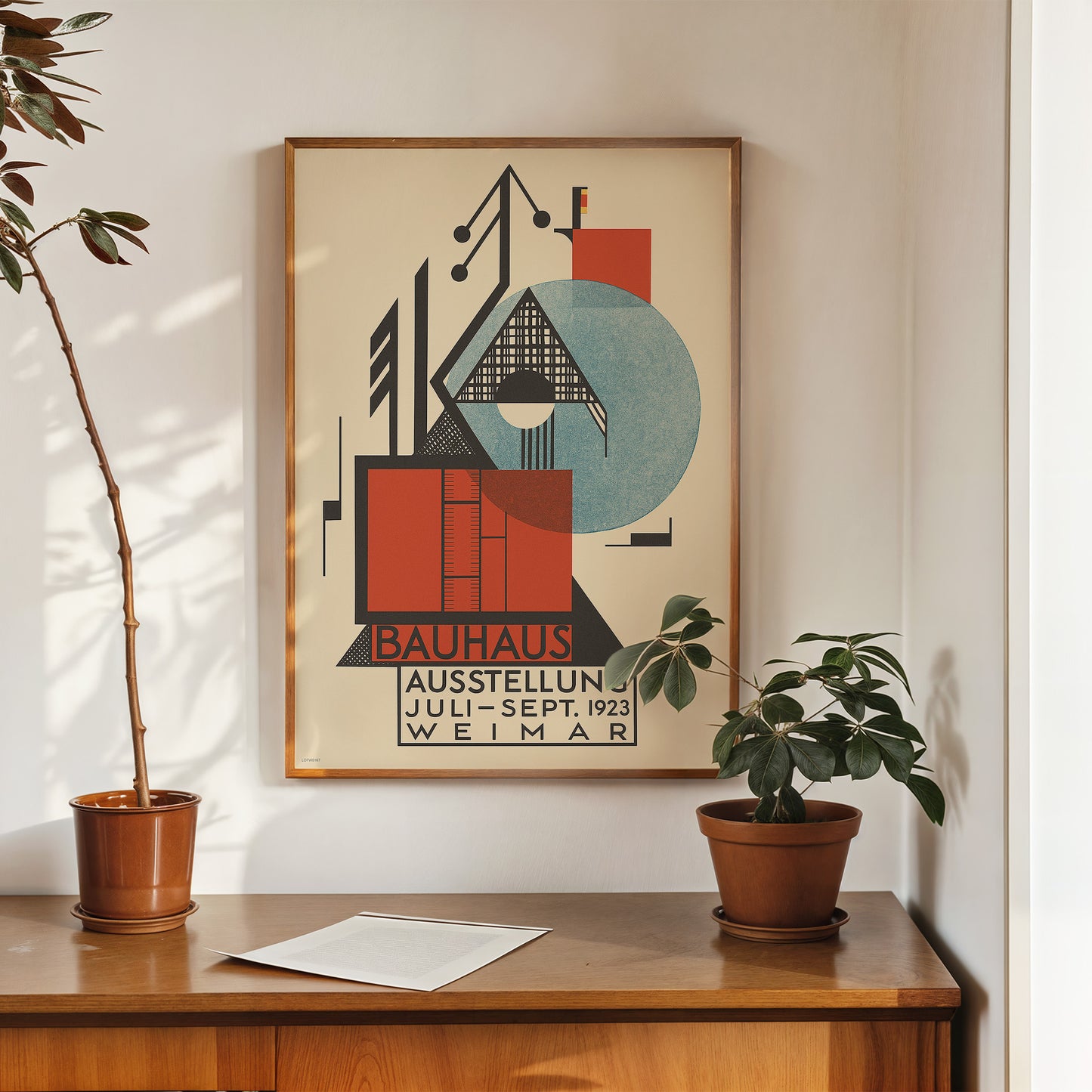 Bauhaus Exhibition 1923 (Bauhaus Ausstellung by Rudolf Baschant 50x70cm Art Print