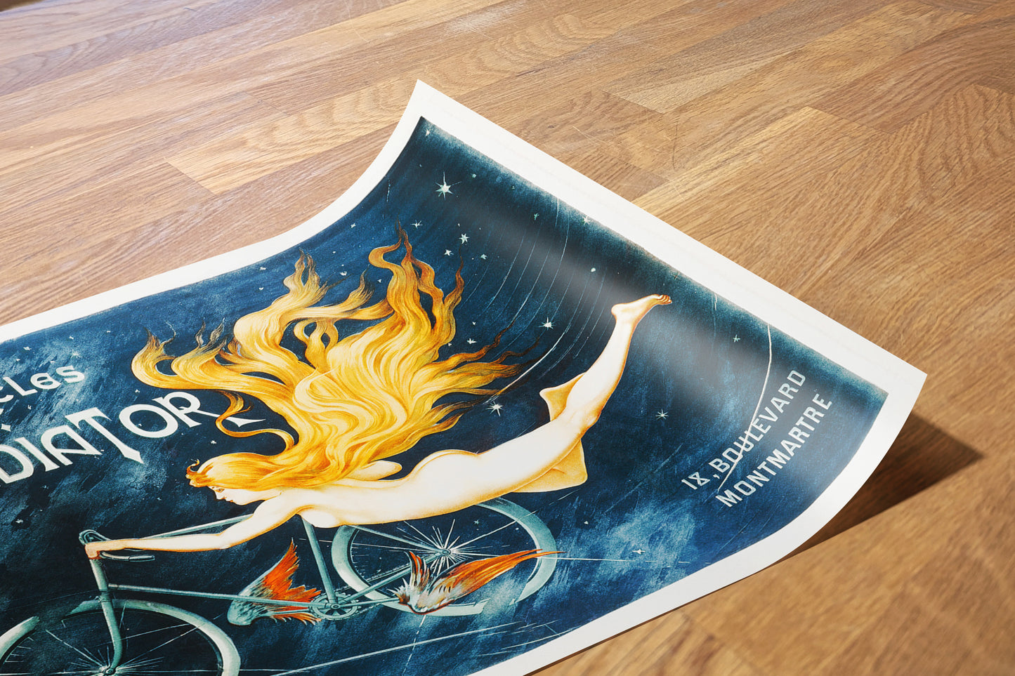 Art Nouveau Cycles Gladiator Poster by Georges Massias 50x70cm Art Print