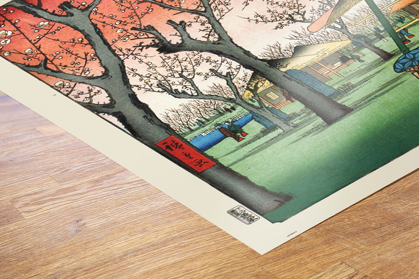 Plum Orchard in Kamada Hiroshige 70x50cm Art Print