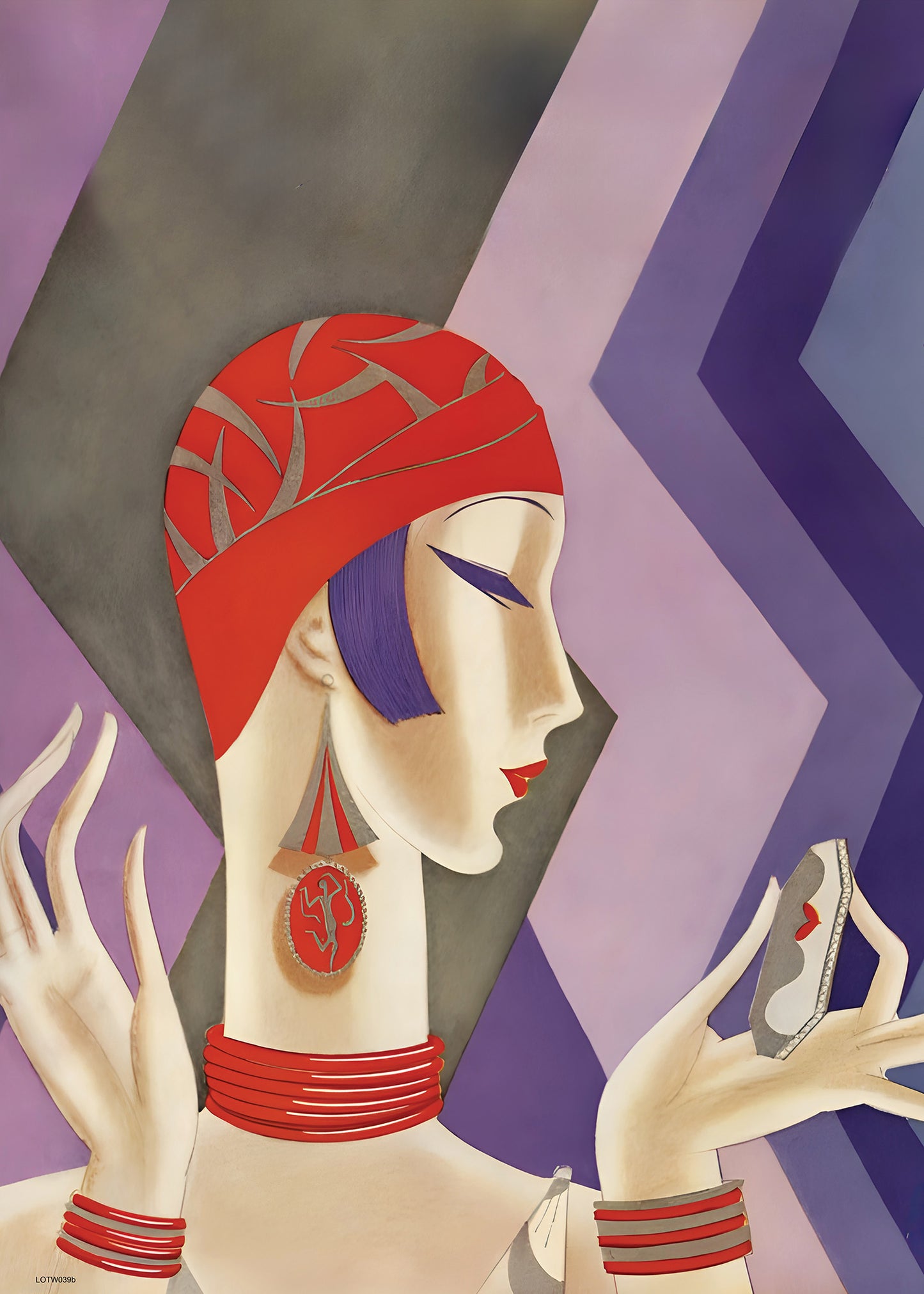 Eduardo Benito Fashion Art Print Featured on Vogue Cover July 1926 50x70cm