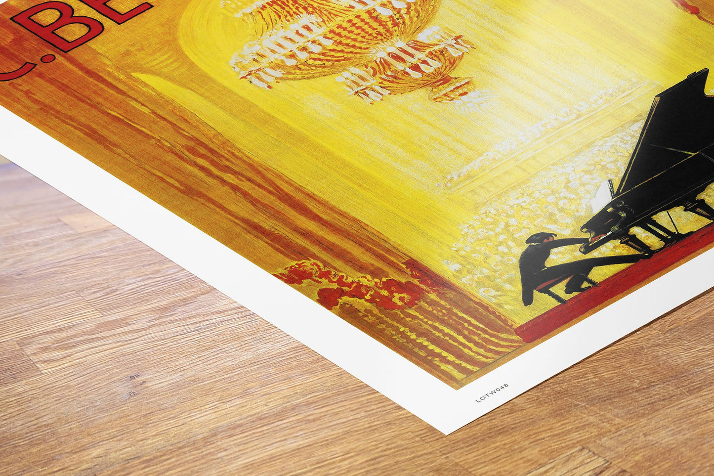 C._Bechstein 1920s Art Deco Pianist Art Print Poster 50x70cm