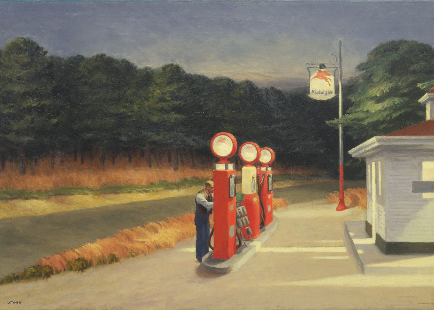 Gas, 1940 Edward Hopper 50x70cm Art Print