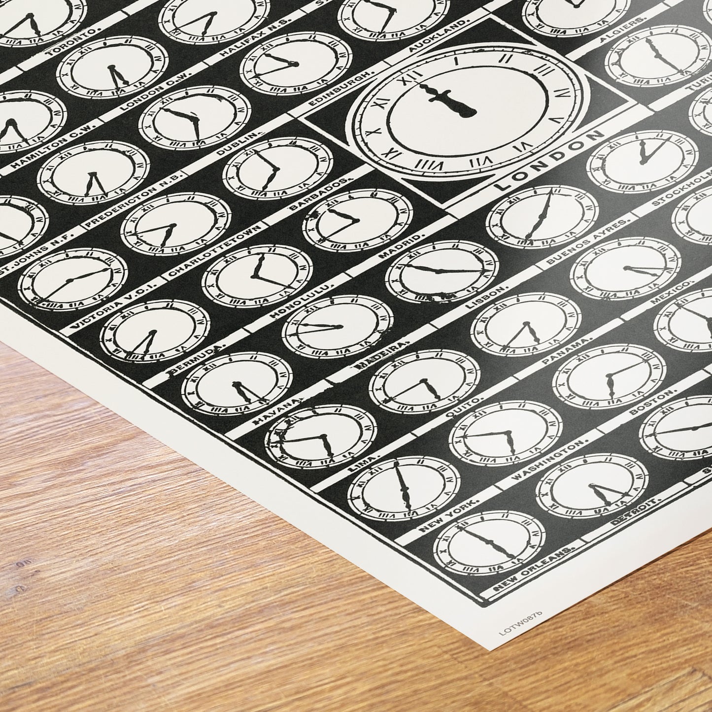 Clocks of the World 50x70cm