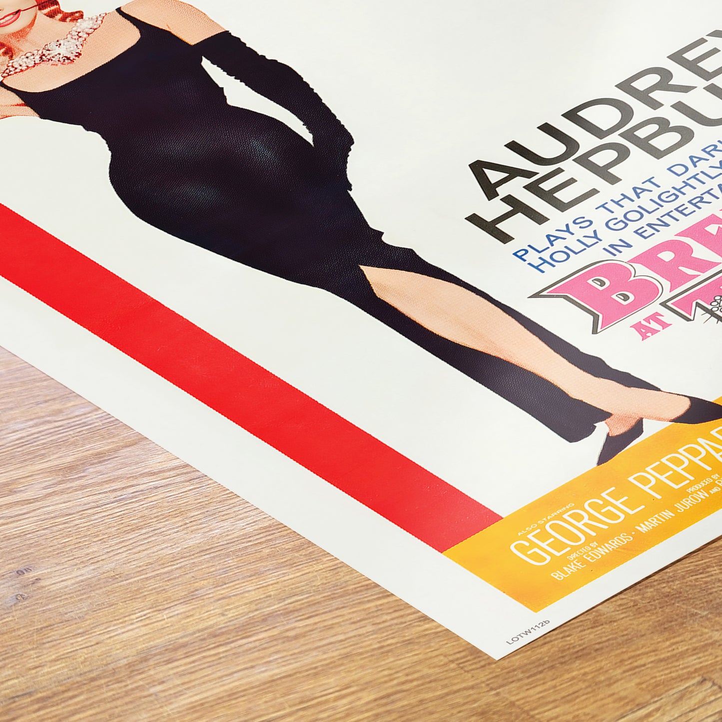 Audrey Hepburn Breakfast At Tiffany's Movie Poster, Vintage Hollywood Cinema 50x70cm Art Print