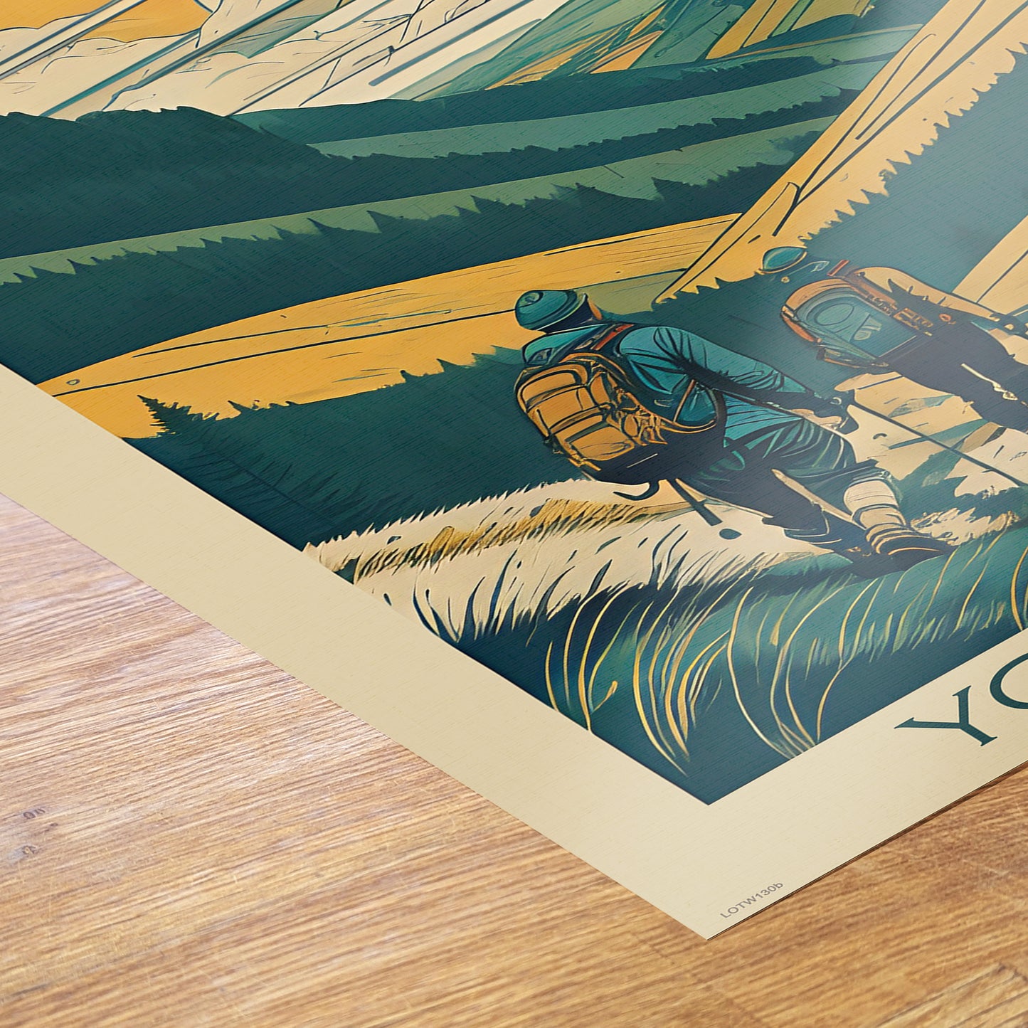 Yorkshire Travel Tourist Poster 50x70cm Art Print