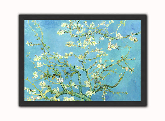 Vincent van Gogh, Almond Blossom Art Print Poster Vintage Poster Wall Art Print 50x70cm Black Frame