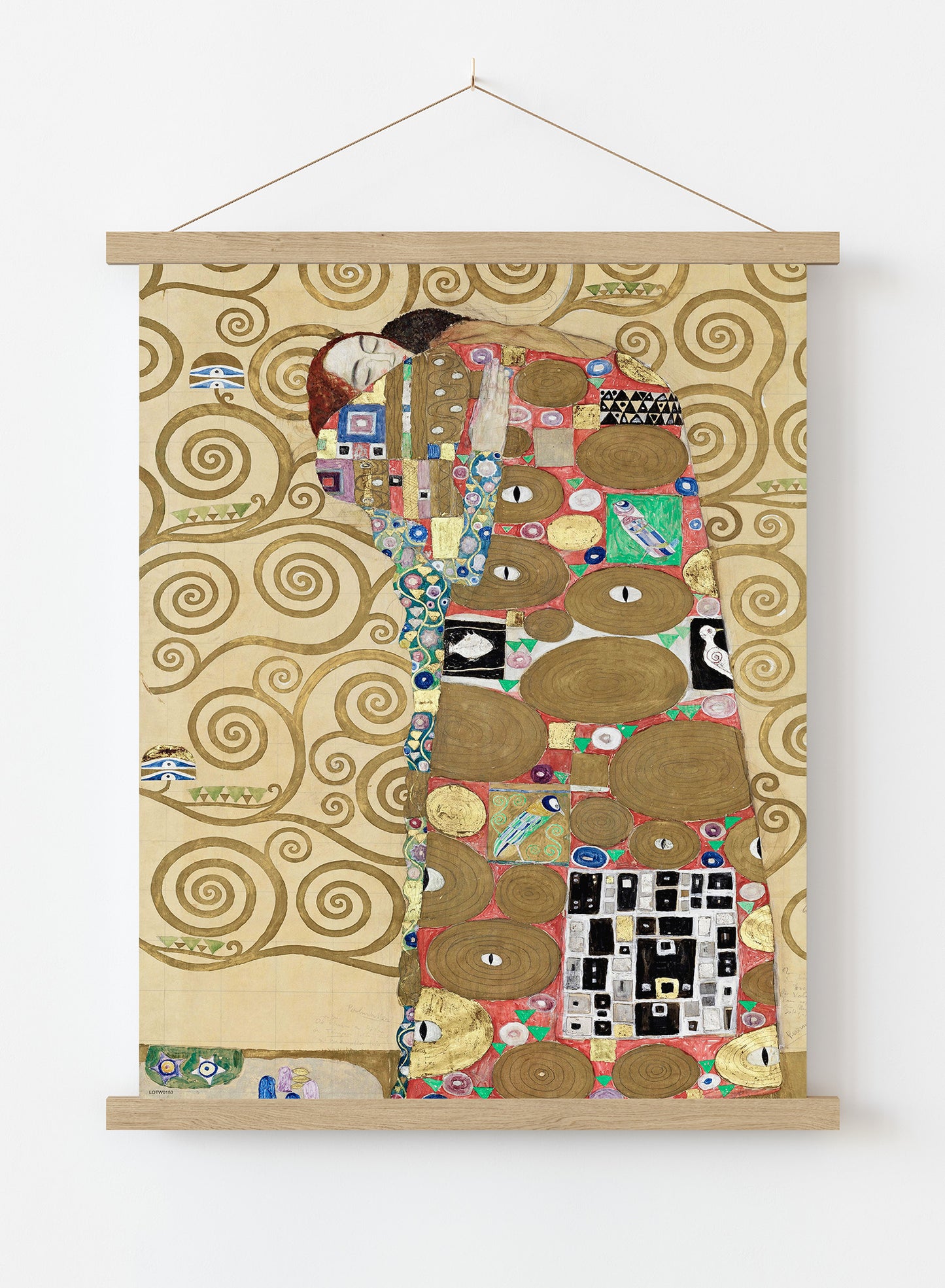 Fulfillment by Gustav Klimt Print – Gustav Klimt Vintage Art Wall Art 50x70cm Poster Hanger