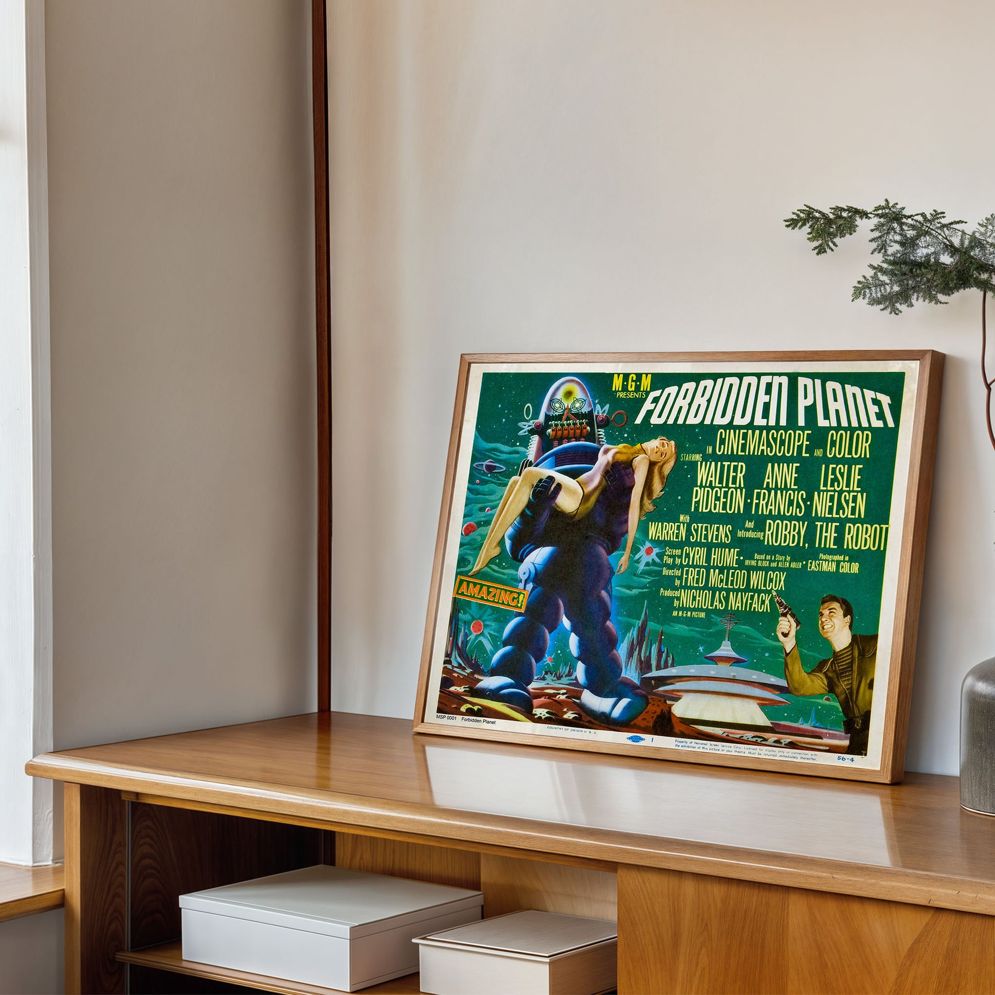 Forbidden Planet Movie Poster Art Print 40x30cm