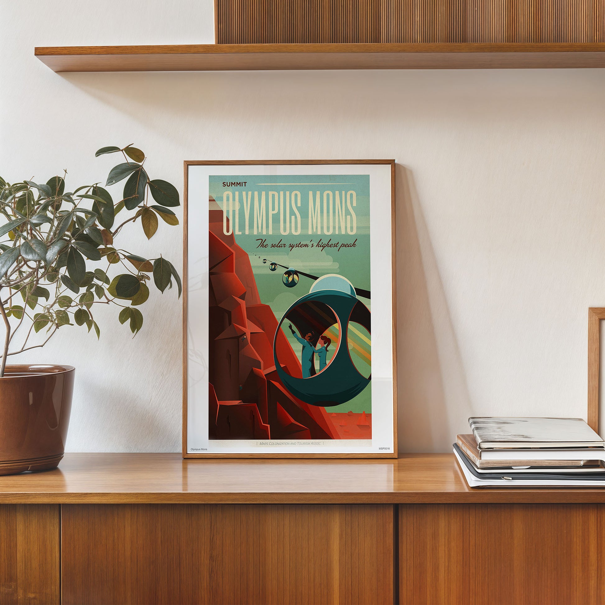 Olympus mons Mars Art Print Poster 30x40cm