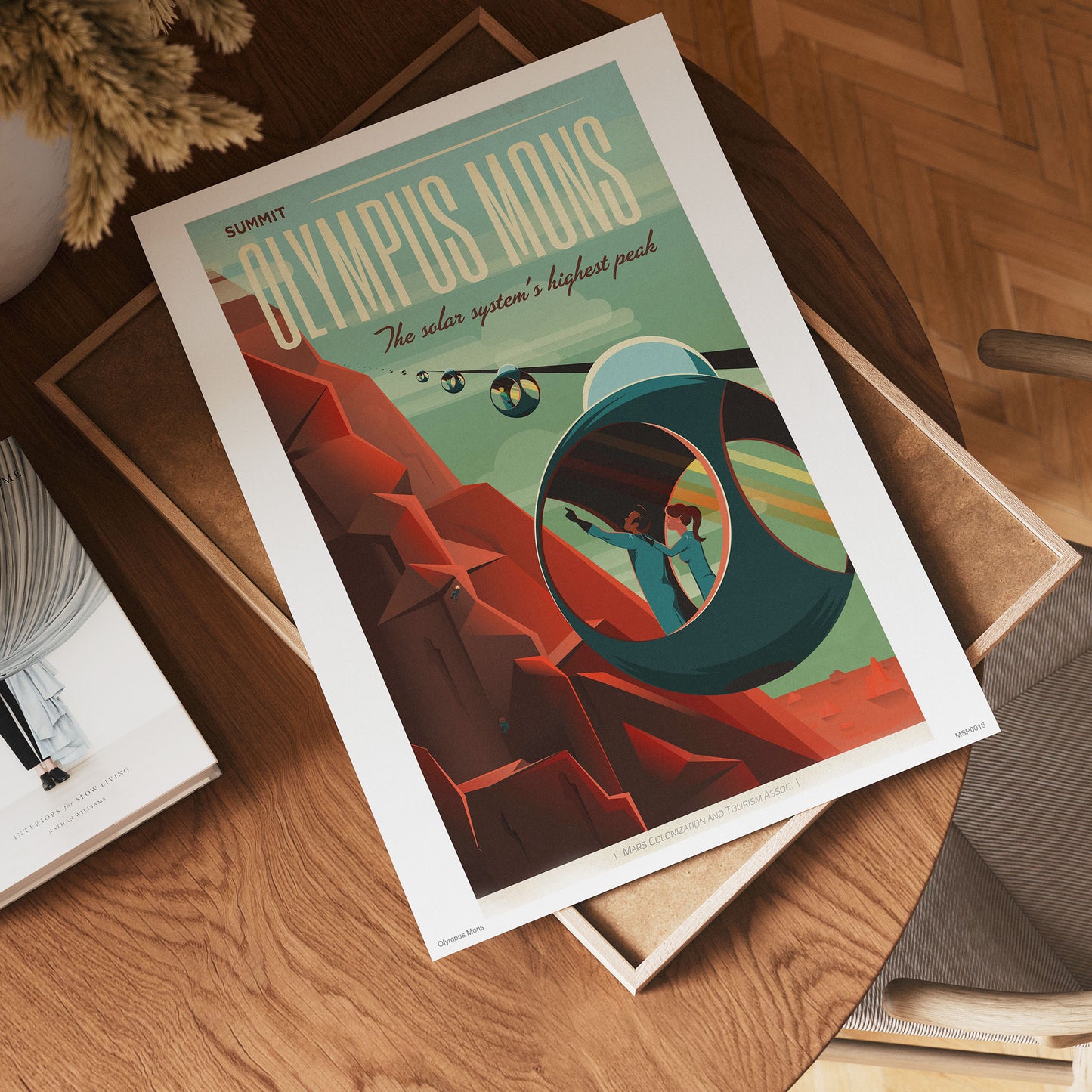 Olympus mons Mars Art Print Poster 30x40cm